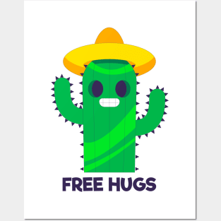 Free hugs - Cactus Posters and Art